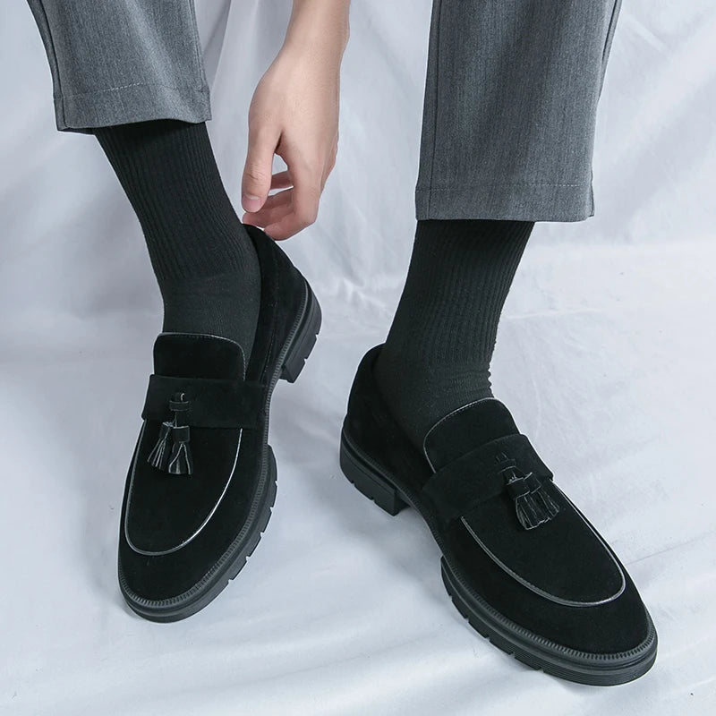 Hot Selling Soft Soled Comfortable Loafers Europe America Massage Soles Men's Commuting Work Shoes Party Men's Formal Shoes