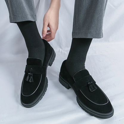Hot Selling Soft Soled Comfortable Loafers Europe America Massage Soles Men's Commuting Work Shoes Party Men's Formal Shoes