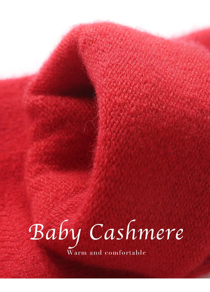 DjzDsm Men's Pure Cashmere Knitted Socks, Casual Medium Tube Socks, Antibacterial and Deodorizing Men's Socks, Warm and Elastic