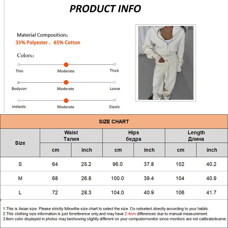 Women Cotton Knitted Cardigan Wide Leg Pants Suit Autumn and Winter Lady  Fashion Loose Daily Office Jacket Straight Pants 2Pcs