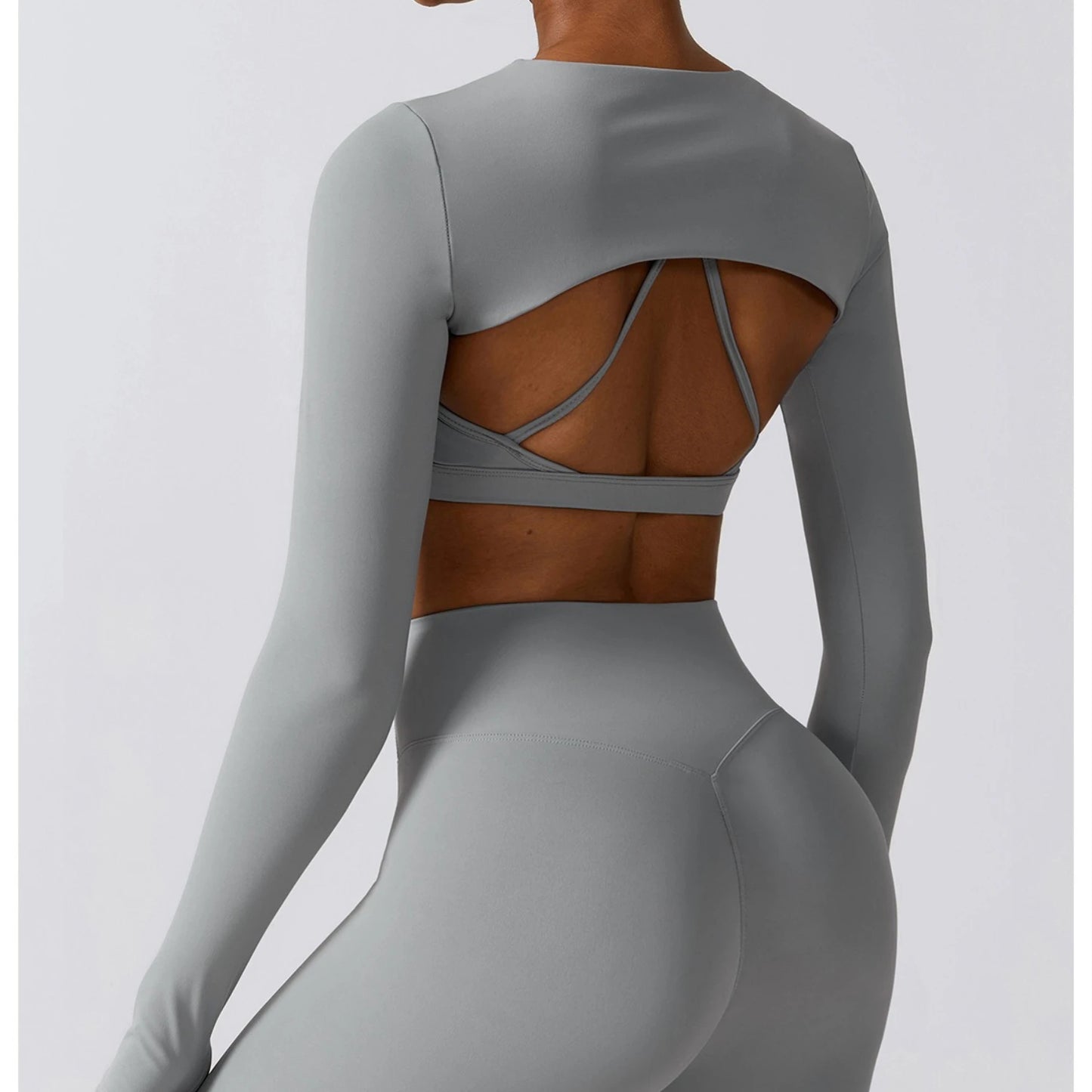 Customized LOGO women's autumn and winter tight yoga clothes quick-drying sports and thin fitness clothes three-piece set