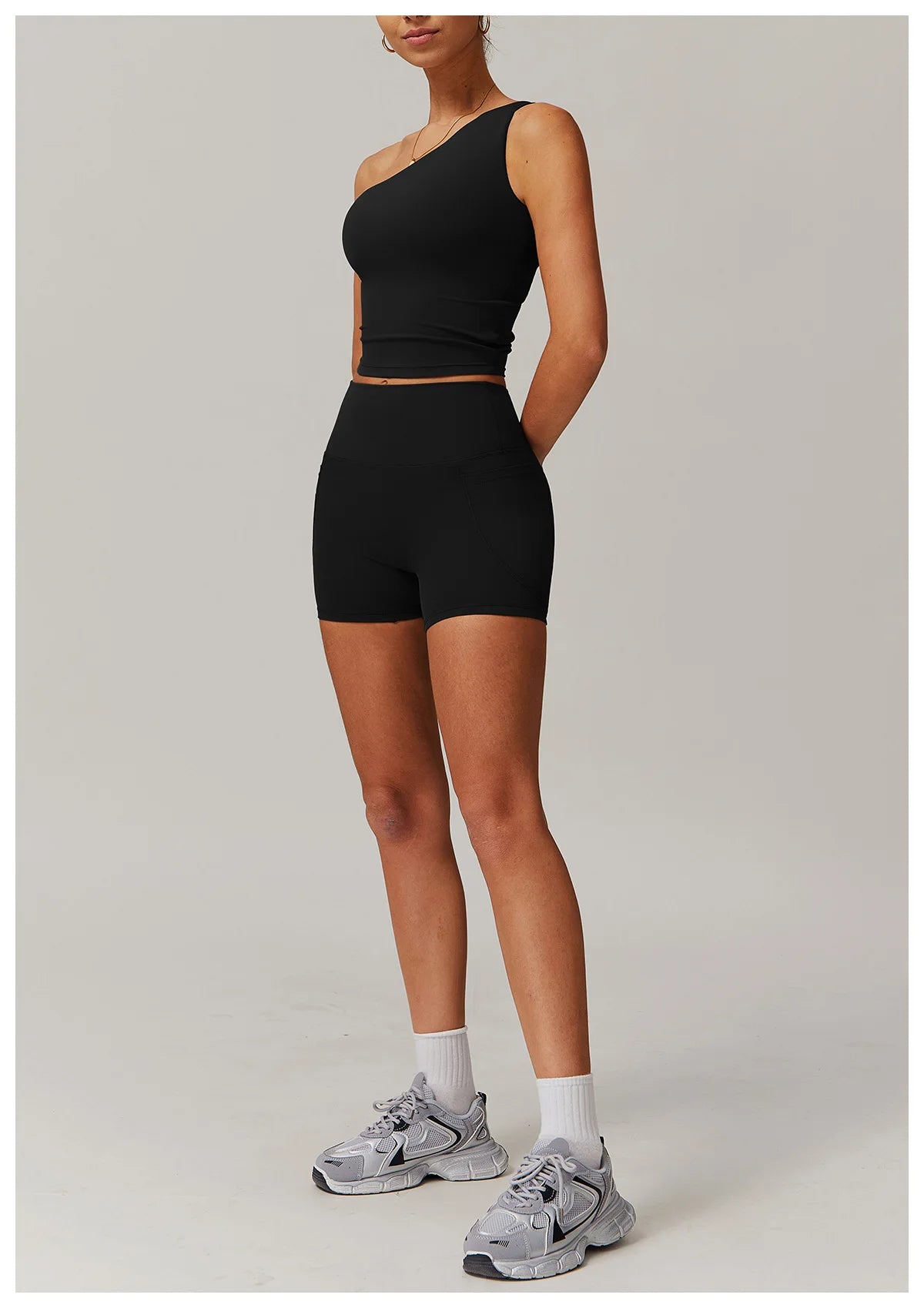 Custom LOGO women's quick-drying waist shaping yoga casual outer wear running cycling fitness sports two-piece set