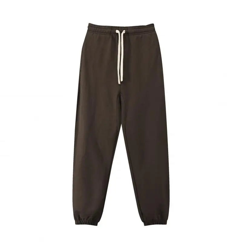 530GSM 100% Cotton French Terry High-end Heavy Weight New Fashion Pullover Winter Hoodies Pants Casual Thick Jogger Tracksuit