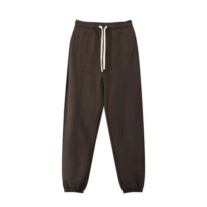 530GSM 100% Cotton French Terry High-end Heavy Weight New Fashion Pullover Winter Hoodies Pants Casual Thick Jogger Tracksuit