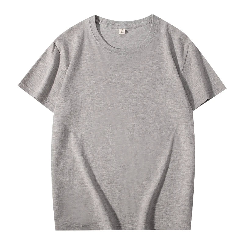 T-shirt Custom Men's And Women's Casual Tops With Printing Logo 100% Cotton Round Neck Short Sleeve T-shirt Embroidery Design