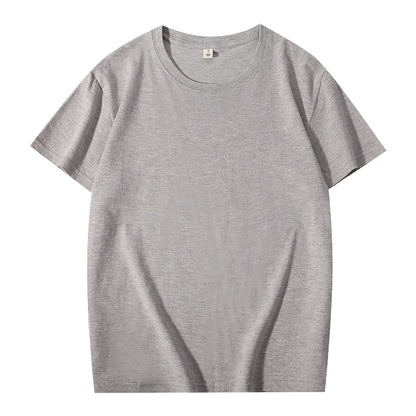 T-shirt Custom Men's And Women's Casual Tops With Printing Logo 100% Cotton Round Neck Short Sleeve T-shirt Embroidery Design