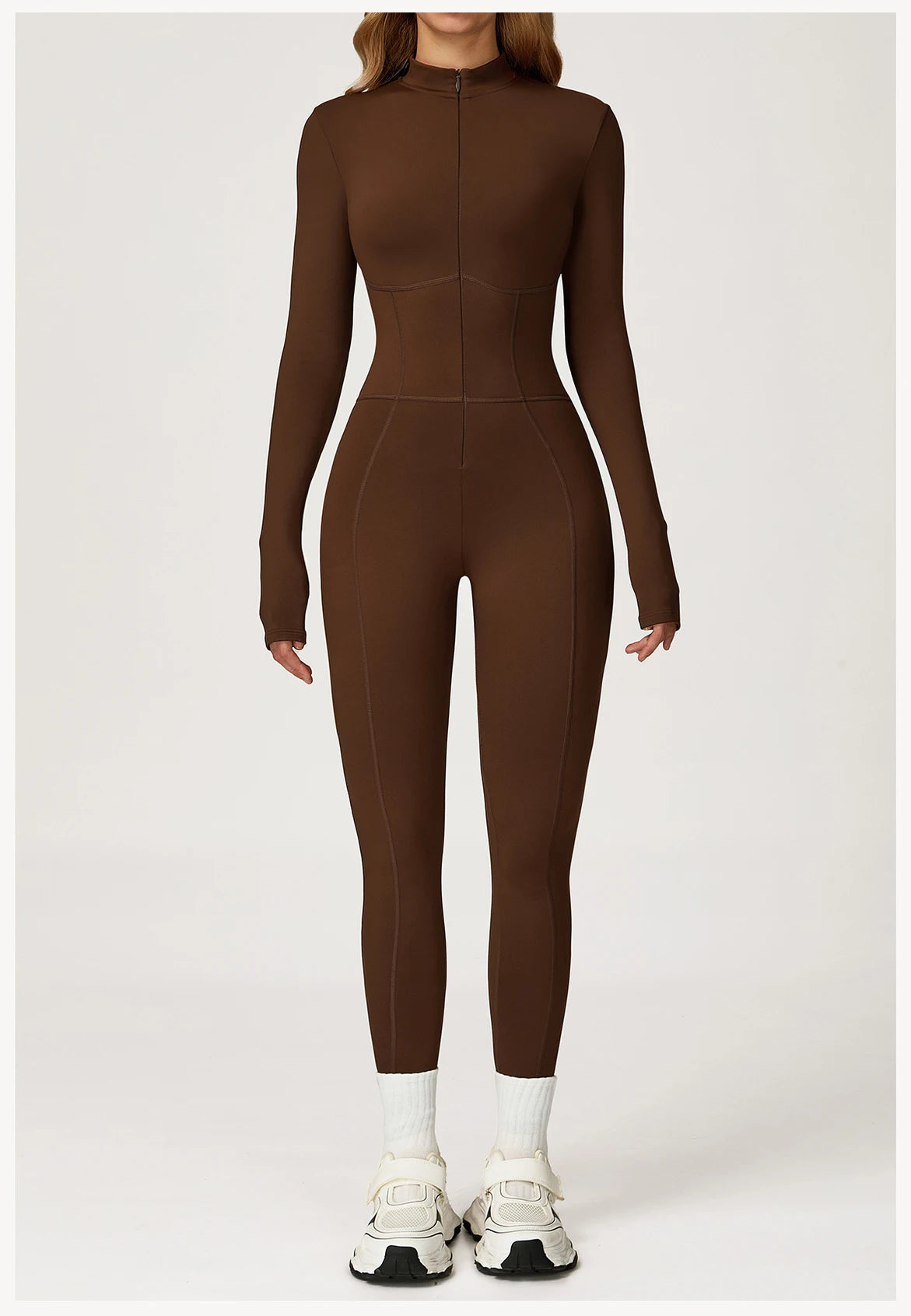 Winter Autumn Yoga Jumpsuit Women's One-piece Suit Sportswear Women Gym Rompers Long-sleeved Warm Overalls High Elastic Bodysuit
