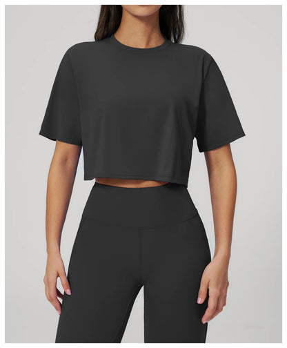 Ropa Mujer Yoga Sports T-Shirts Women Fitness Short Sleeve Gym Workout Shirts Female Outdoor Running Active Wear Sports Shirts