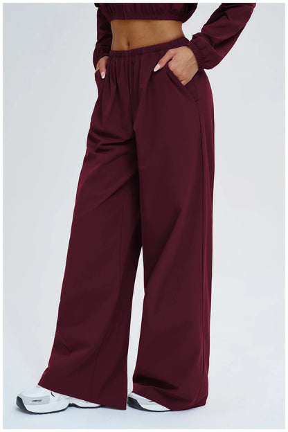 Women Sun protection Bell Bottom Pants Wide Leg Sports Yoga Pants Casual Fitness Pants Female High Waisted Gym Workout Pants