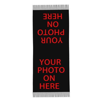 Custom Printed Your Design Here Scarf Men Women Winter Warm Scarves Custom Customize Logo Letter Print Shawls Wraps