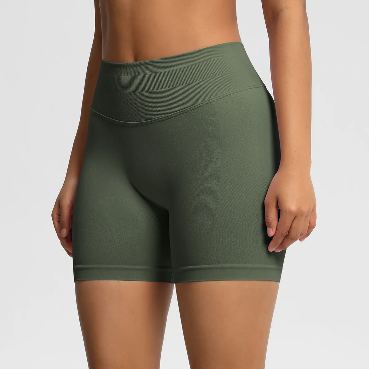 Custom LOGO women's  28-color XS-2XL seamless fitness yoga shorts high waist hip lift sports tight quick-drying shorts