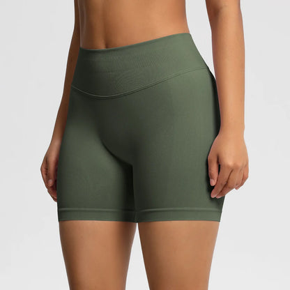 Custom LOGO women's  28-color XS-2XL seamless fitness yoga shorts high waist hip lift sports tight quick-drying shorts