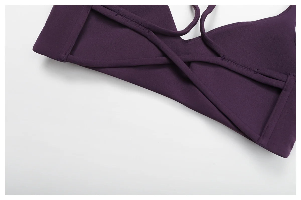 Women Cross Back Sports Underwear Breathable Yoga Bra Shockproof Fitness Top Gym Workout Underwear Female Sports Yoga Crop Top
