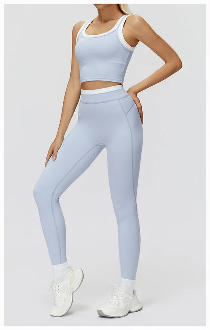 SWELTERING 2PCS Yoga Set Gym Fitness Suit Women Sports Workout Tracksuits Sportswear Female Yoga Suits Sports Bra Gym Leggings
