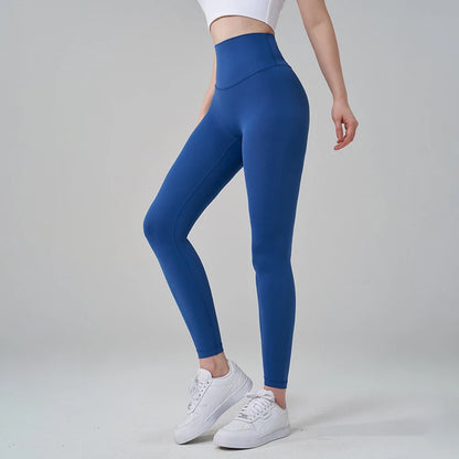 TRY TO BN New 46 Color Yoga Pants Sports Leggings Women Fitness Nylon High Waist Leggings Workout Trousers Training Gym Clothing