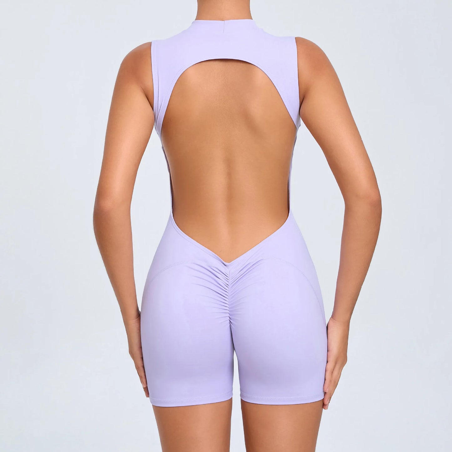 Gym Bodysuits Women Back Scrunch Sports Suit Women Gym Sexy Hoodies Sleeveless Sportswear Body Women  Whole Suit Yoga Clothing