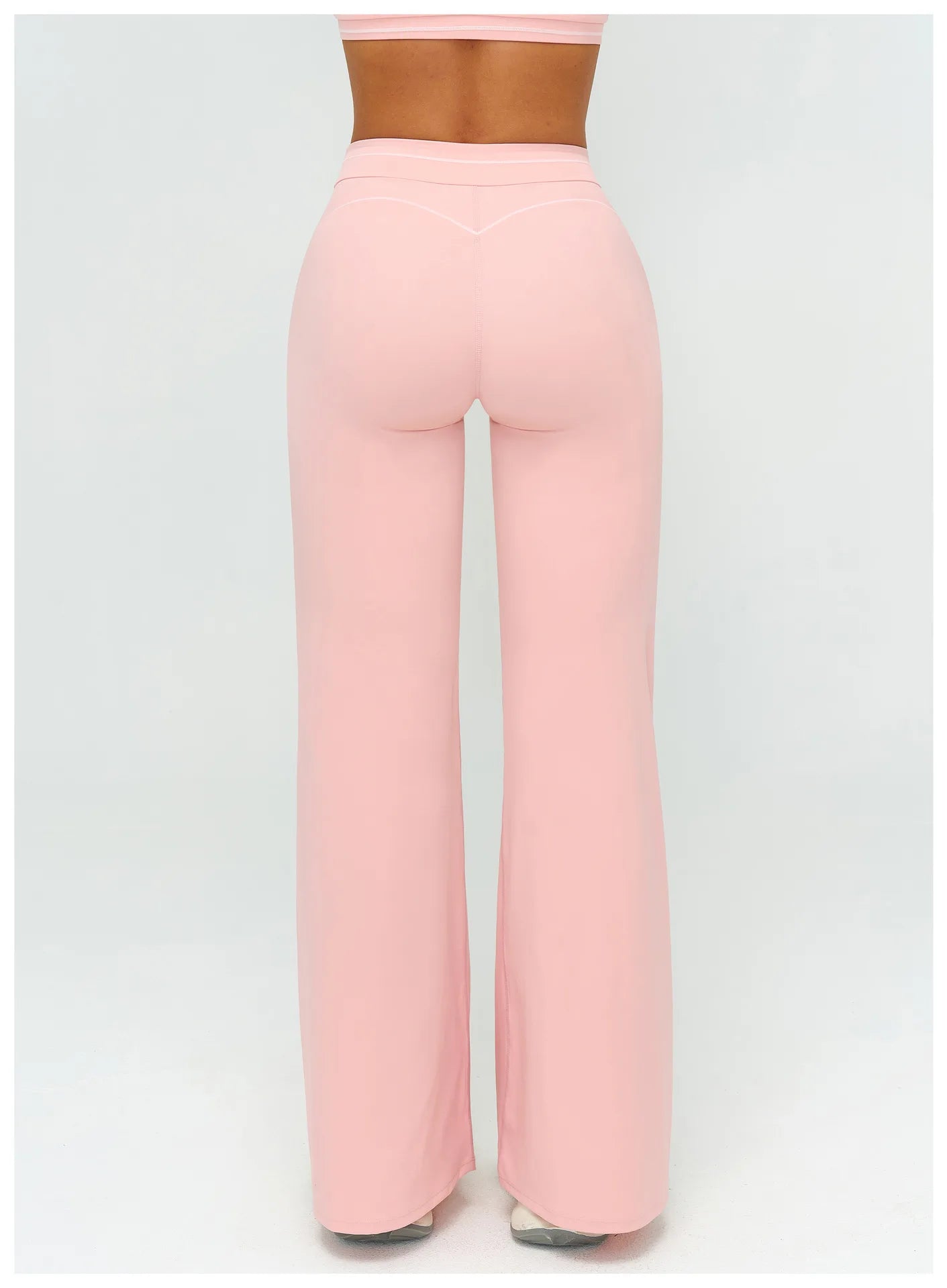 High Waist Yoga Wide Leg Pants Women Gym Fitness Bell-bottoms Pants Push Up Sports Trousers Female Casual Workout Flared Pants