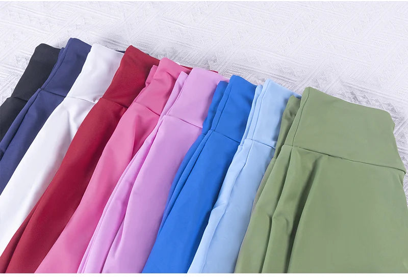 VITALINOVO Pleated Tennis Skirts for Women with Pockets High Waisted Athletic Skirts with Shorts 2 in 1 Gym Workout Golf Skorts