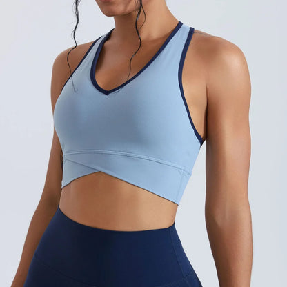 Women Yoga Bra Shockproof Gym Tank Top Sports Underwear Push-Up Workout Crop Top Female Fitness Yoga Vest Gym Training Bras