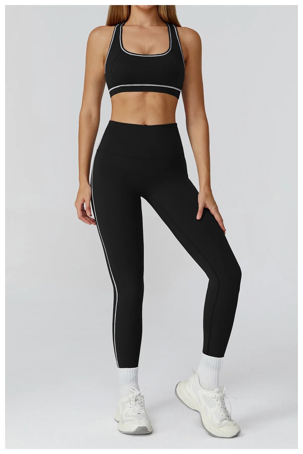 2/3PCS Yoga Suit Gym Fitness Set Women's Sports Running Workout Set Long Sleeve Sports Bra Female Athletic Wear Yoga Clothing