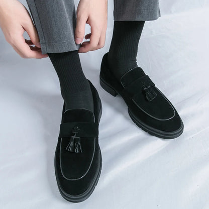 Hot Selling Soft Soled Comfortable Loafers Europe America Massage Soles Men's Commuting Work Shoes Party Men's Formal Shoes