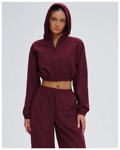Women Outdoors Sun Protection Yoga Long Sleeve Zipper and Pockets Gym Fitness Jacket Female Running Workout Sports Yoga Shirts
