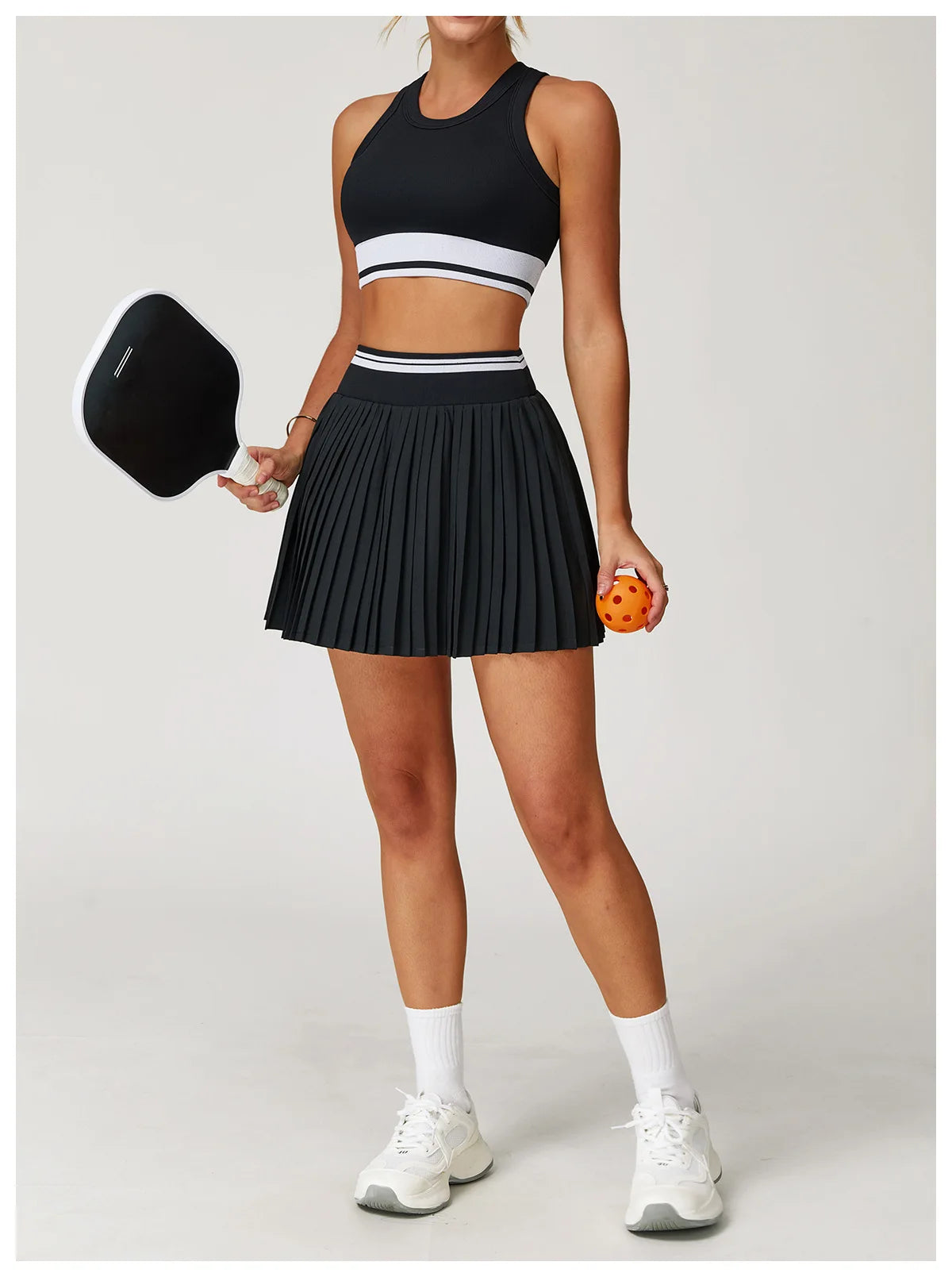 Fitness Yoga Set Women Tracksuit Gym Clothes Sports Bra 2 Piece Workout Sets Outfit Yoga Short Skirt Quick Drying Sportswear