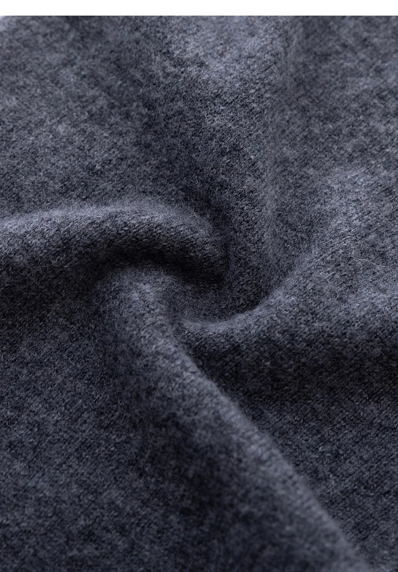 2024 Autumn And Winter New 100% Pure Wool Flat Small Foot Pants Women Loose High Waist Lean Knitted Cashmere Bunched Foot Pants
