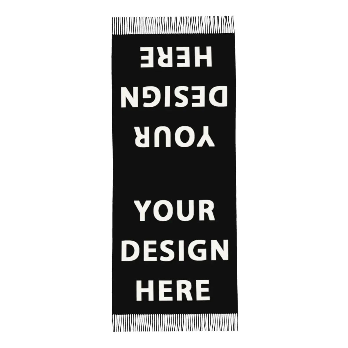 Custom Printed Your Design Here Scarf Men Women Winter Warm Scarves Custom Customize Logo Letter Print Shawls Wraps