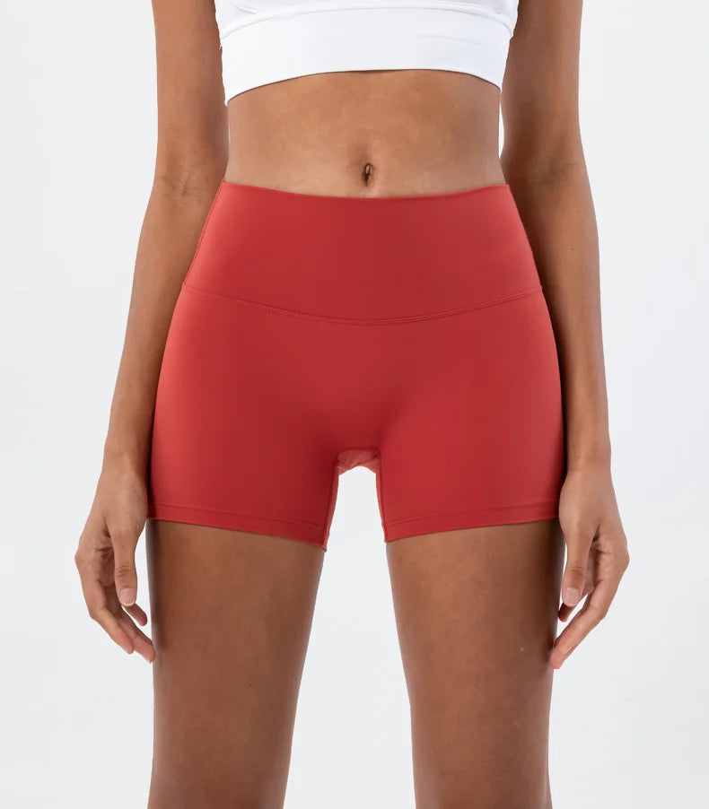 TRY TO BN Women High Waisted Gym Shorts Butt Lifting Breathable Biker Shorts Fitness Running Yoga Workout Cycling Sports Shorts