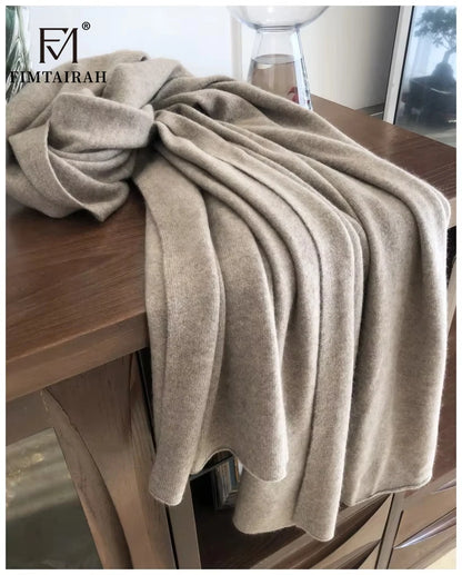 New 100% Pure Cashmere Scarf Women Knitted Winter Autumn Elegant and smart! 100% pure cashmere scarf for men and women
