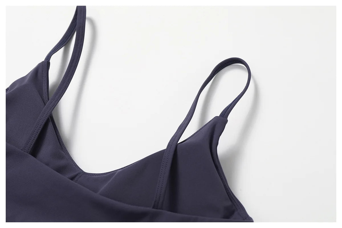 Custom LOGO women's environmentally friendly regeneration quick-drying tight back yoga bra running sports underwear fitness vest