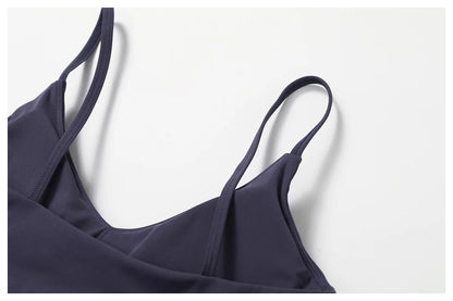 Custom LOGO women's environmentally friendly regeneration quick-drying tight back yoga bra running sports underwear fitness vest