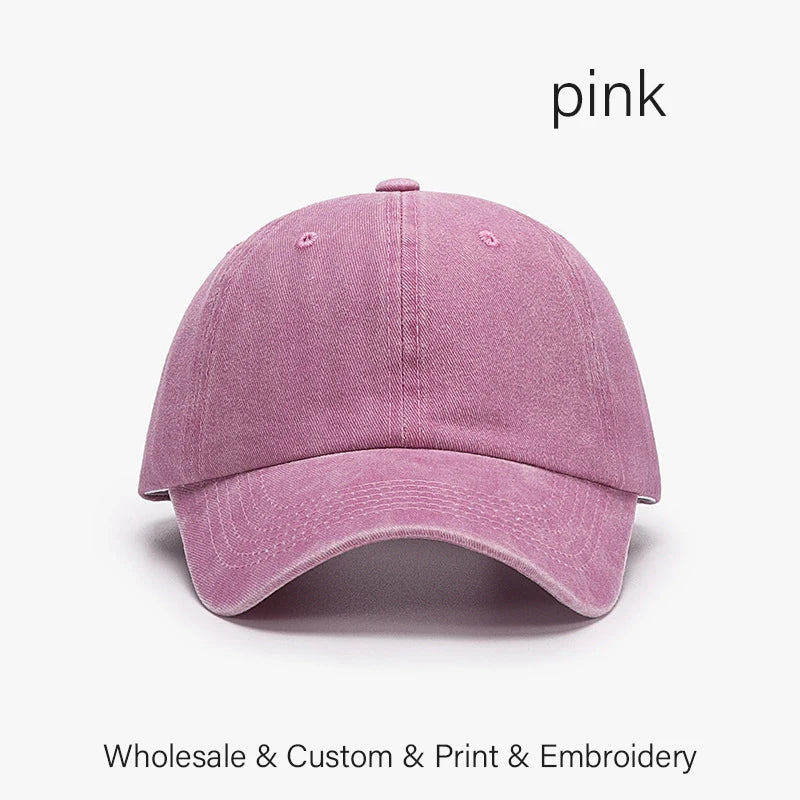 SLECKTON Custom Cap Logo Embroidery Retro Baseball Cap for Men and Women DIY Design Letter Hat Customize Graphic Print Wholesale