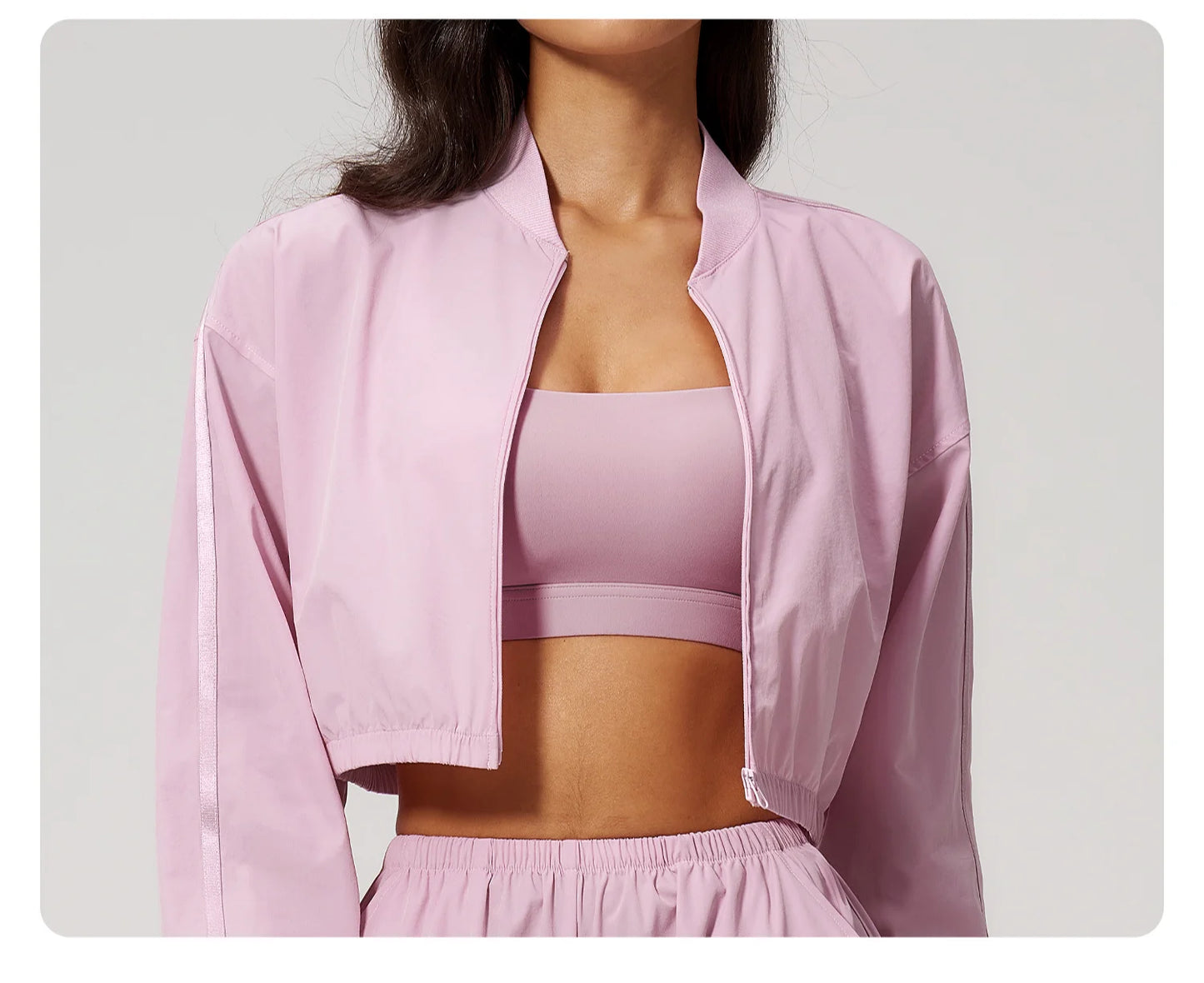Summer Sun Protection Sports Suit 2PCS Women Breathable Quick-drying Gym Clothes Yoga Outfits Female Workout Clothes Sportswear
