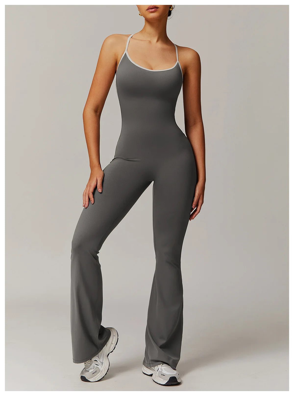 One-Piece Back V-Neck Sexy Suit Gym Set Women Training Suit Sportswear Women Sports Suit Fitness Rompers Stretch Training Suits