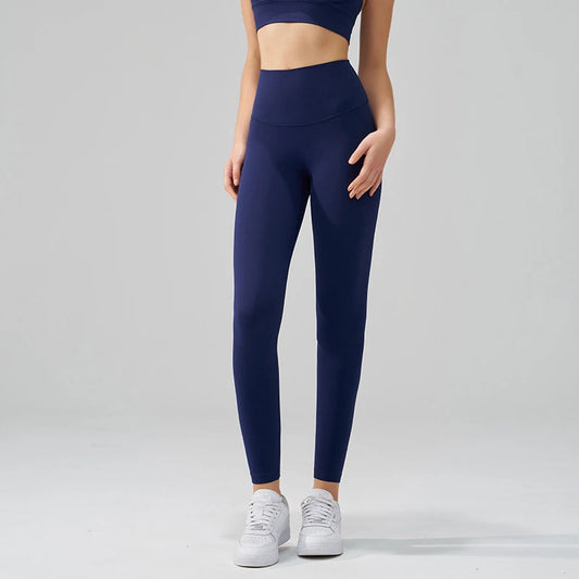 TRY TO BN New 46 Color Yoga Pants Sports Leggings Women Fitness Nylon High Waist Leggings Workout Trousers Training Gym Clothing