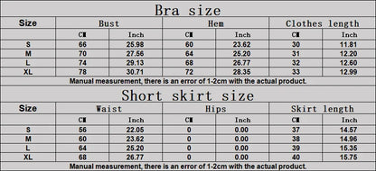 Yoga Set 2PCS Women Gym Skirt Sport Bra Brassiere Workout Tops for Women Yoga Clothes Fitness Leggings Gym Set Push Up Yoga Sets