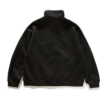 2026 New American Retro F Zip Ket Hoodie Men's Loose Fit Casual Versatile Outerwear Autumn New Pure Color Coat Pullover