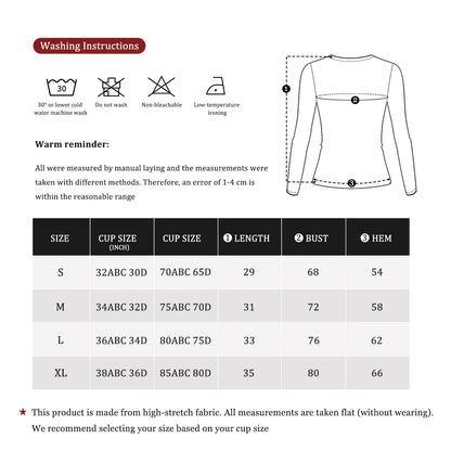 Hearuisavy Women's Mesh Long Sleeve Yoga Top With Padded Bra Fake Two Piece Gym Clothing Fitness Top Quick Dry Sports Crop Top