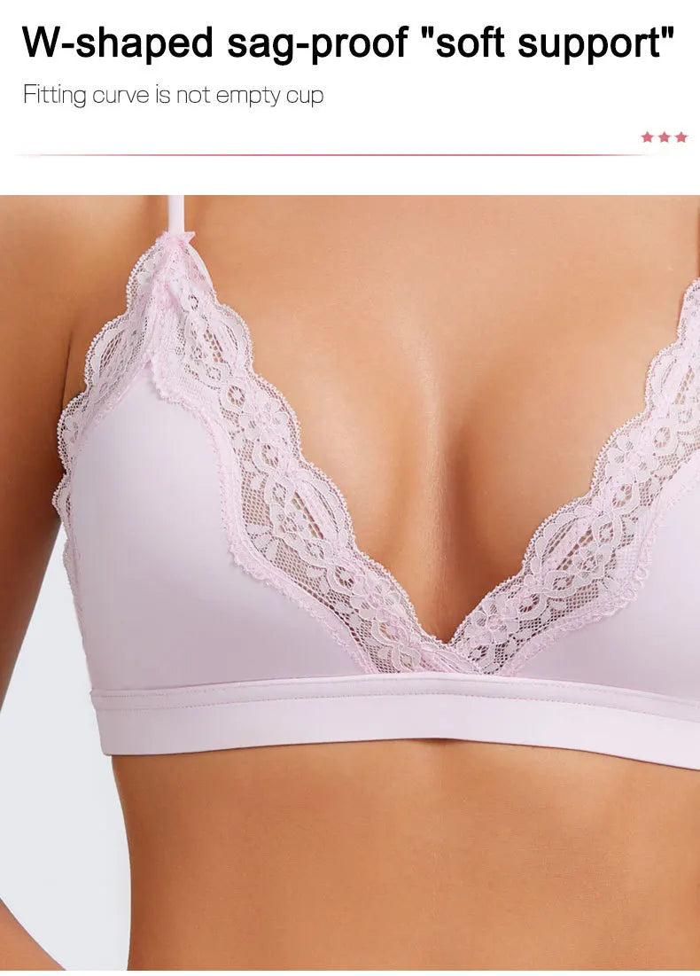 Yoga Bra Gym Top Women Thin Strap Halter Sports Bra Triangle Soft Cup Naked Feeling Sexy Bras Scrunch Elastic Women‘s Underwear