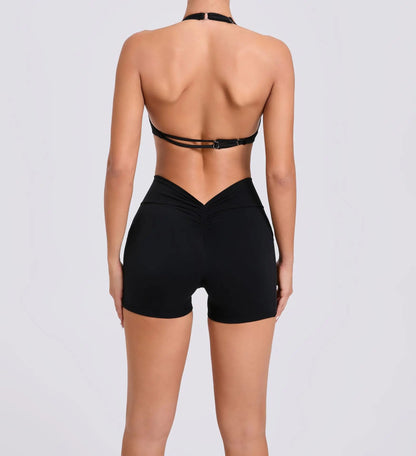 Sexy wo-piece Shockproof Sports Suits Women Gym Set Women Tracksuit Running Quick-Dry Sports Vest Female Fitness Yoga Set