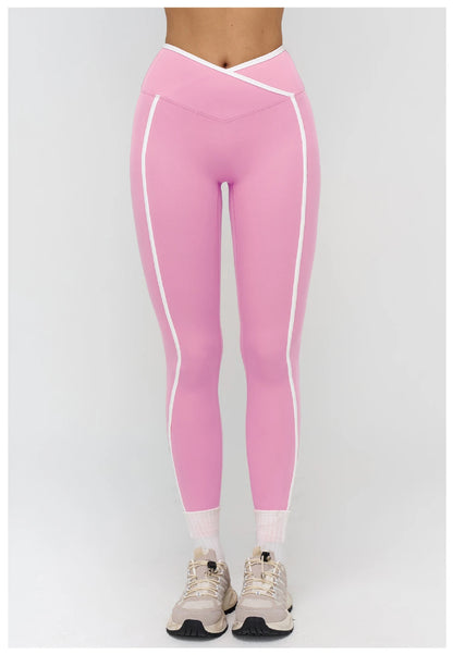 Women High Waist Workout Gym Leggings Yoga Trousers Breathable Sports Pants Female Running Cycling Tights Fitness Yoga Pants