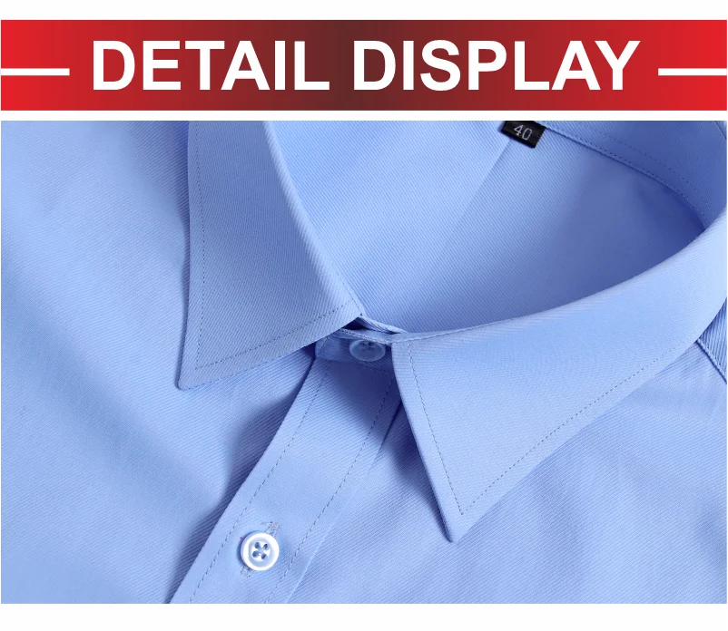 Casual Men's Long Sleeve Business Shirt Custom Logo Excellent Team Personal Professional Shirt Embroidery Printing Brand Design