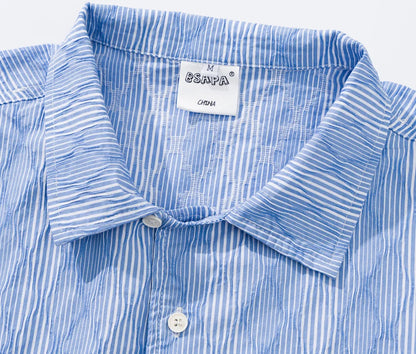 2026 Summer New Short Sleeved Shirts for Men and Women Loose Five Quarter Sleeved Workwear Shirts Outdoor Daily T-shirts