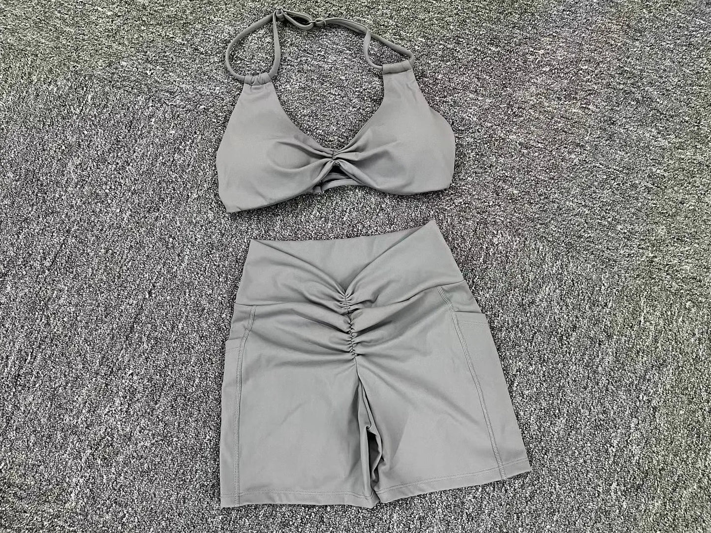 Sexy wo-piece Shockproof Sports Suits Women Gym Set Women Tracksuit Running Quick-Dry Sports Vest Female Fitness Yoga Set