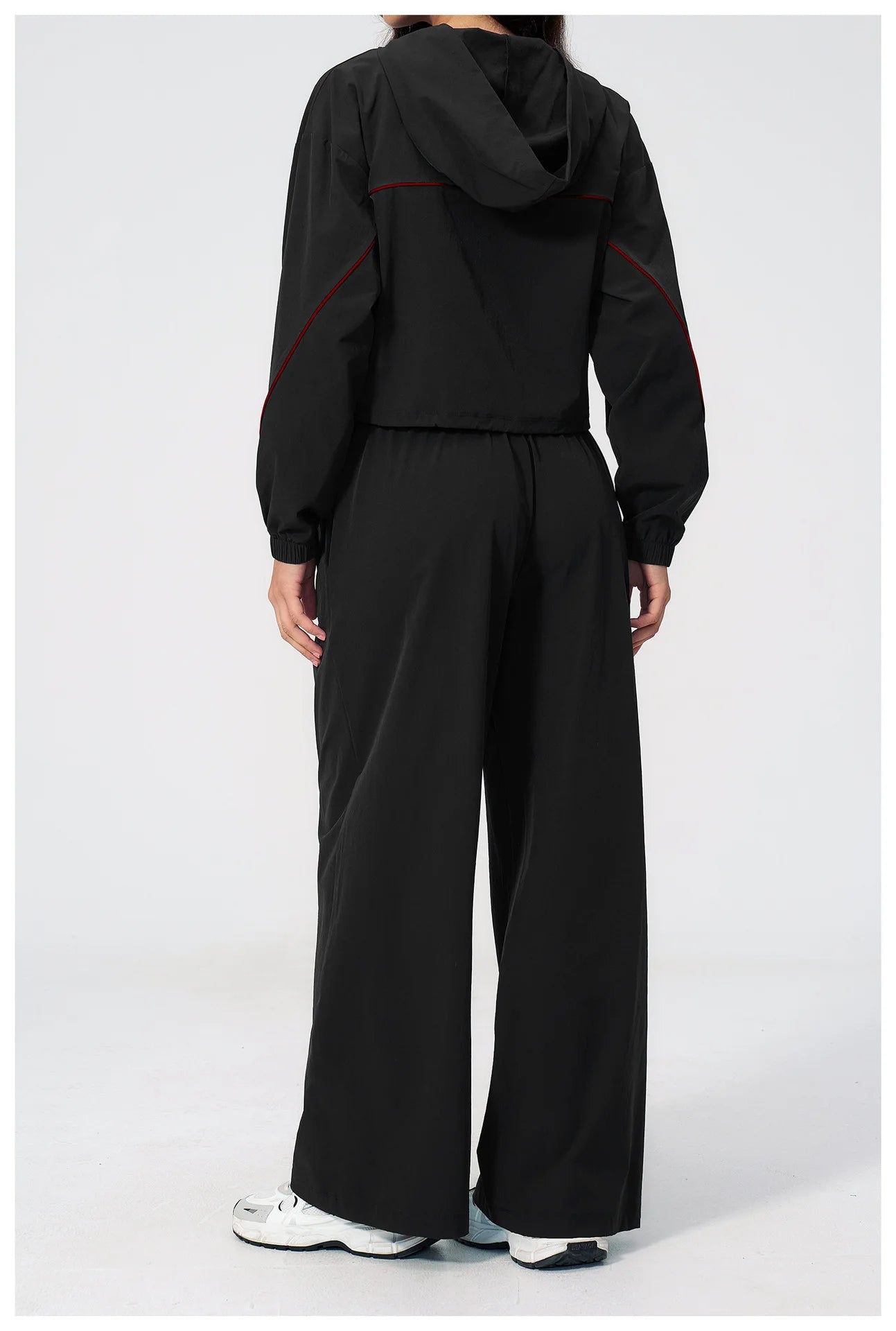 New Summer Sun Protection Set Yoga Set Women Two Piece Tracksuit Yoga Long Sleeved Wide-leg Pants Running Set Outdoor Sportswear
