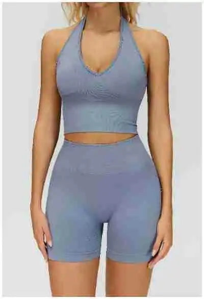 Sexy Seamless Sports Bras Halter Yoga Bra Women Fitness Gym Top Shockproof Running Workout Fast Dry Underwear Female Yoga Vest