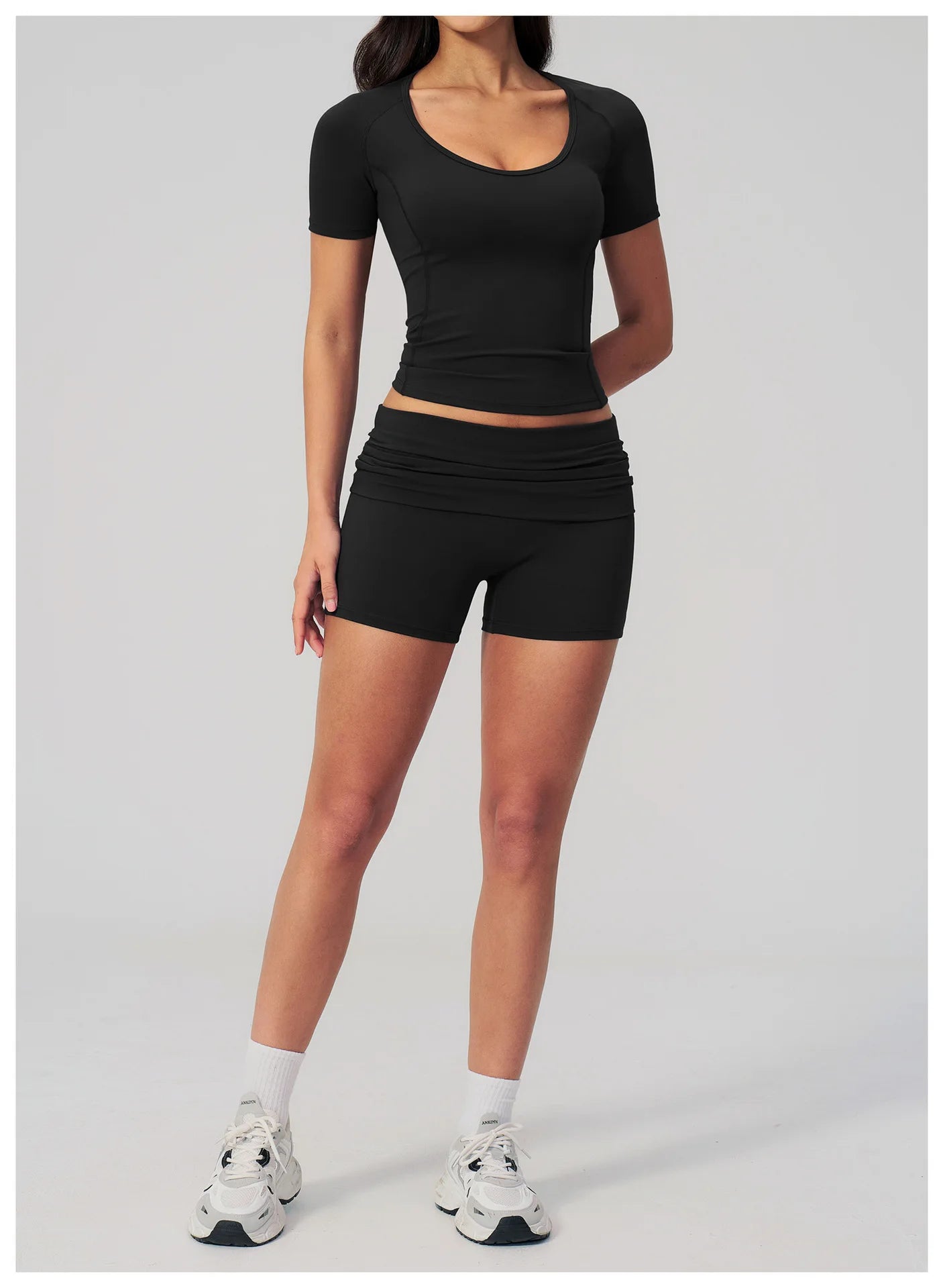 Sexy Women Yoga Shirts Fitness Sports T-Shirts Gym Workout Short Sleeve Top Running Active Wear Femme Sports Top Workout Shirts