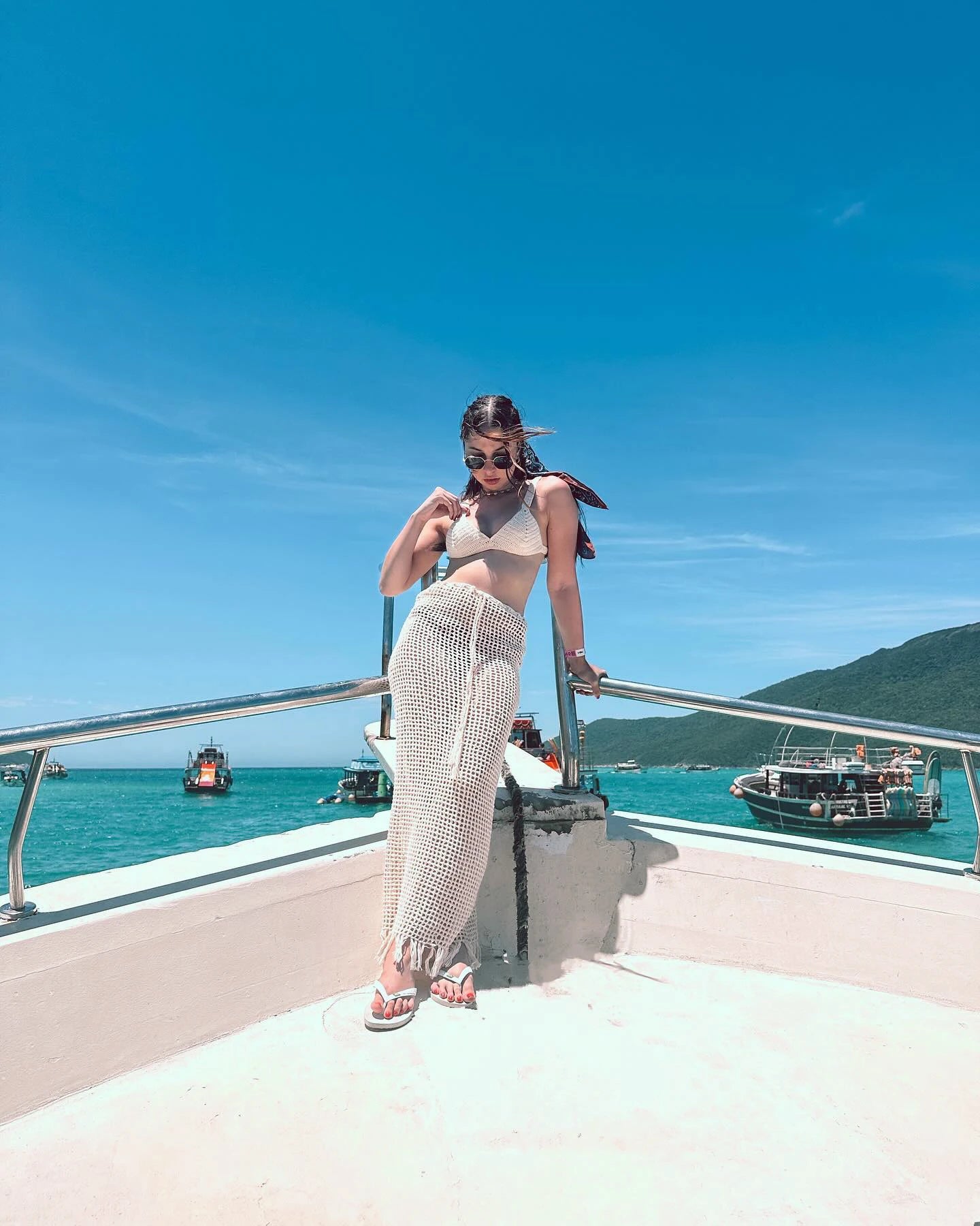 Sexy Summer Knit Cut Out Beach Half Skirt Women Chic Drawstring Fringed Casual Wrap Skirts 2026 Pool Party Swimwear Cover Up K50